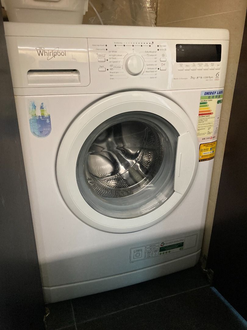 Whirlpool Front Loading Washer, 家庭電器, 洗衣機及乾衣機 Carousell