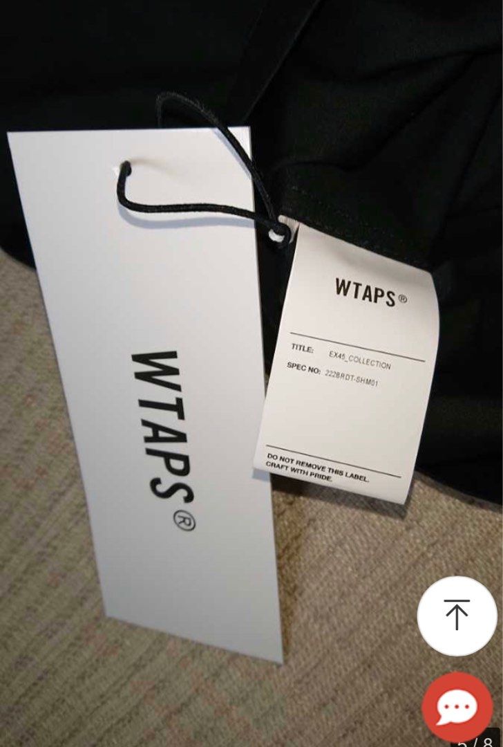 Wtaps 2022AW CBW /LS / COTTON. POPLIN BLACK MEDIUM, 男裝, 上身及