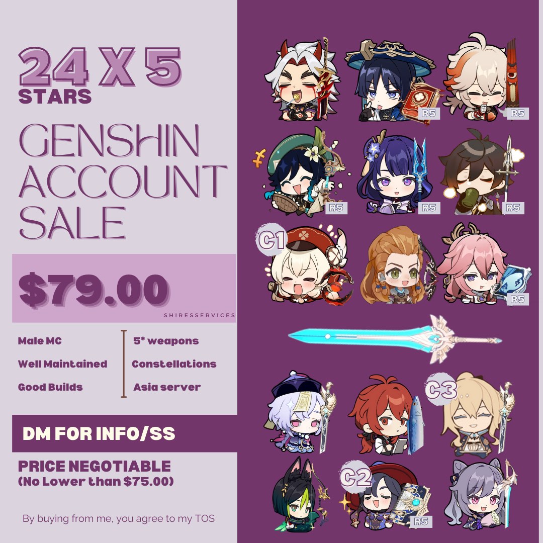 URGENT WTT WTS 23x5 Genshin Impact Account Video Gaming Gaming urgent-wtt-wts-23x5-genshin-impact-account-video-gaming-gaming