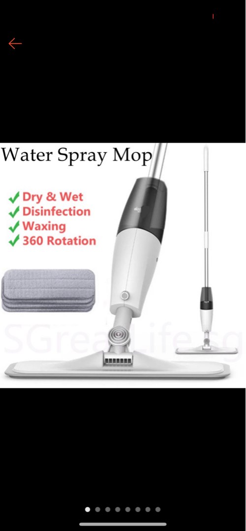 Xiaomi spray mop, Furniture & Home Living, Cleaning & Homecare Supplies