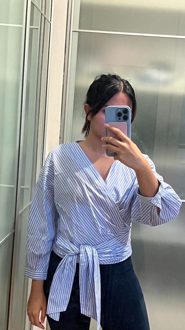 Wrap around top zara Clearance