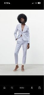 Zara Fitted Blazer and Trousers Set