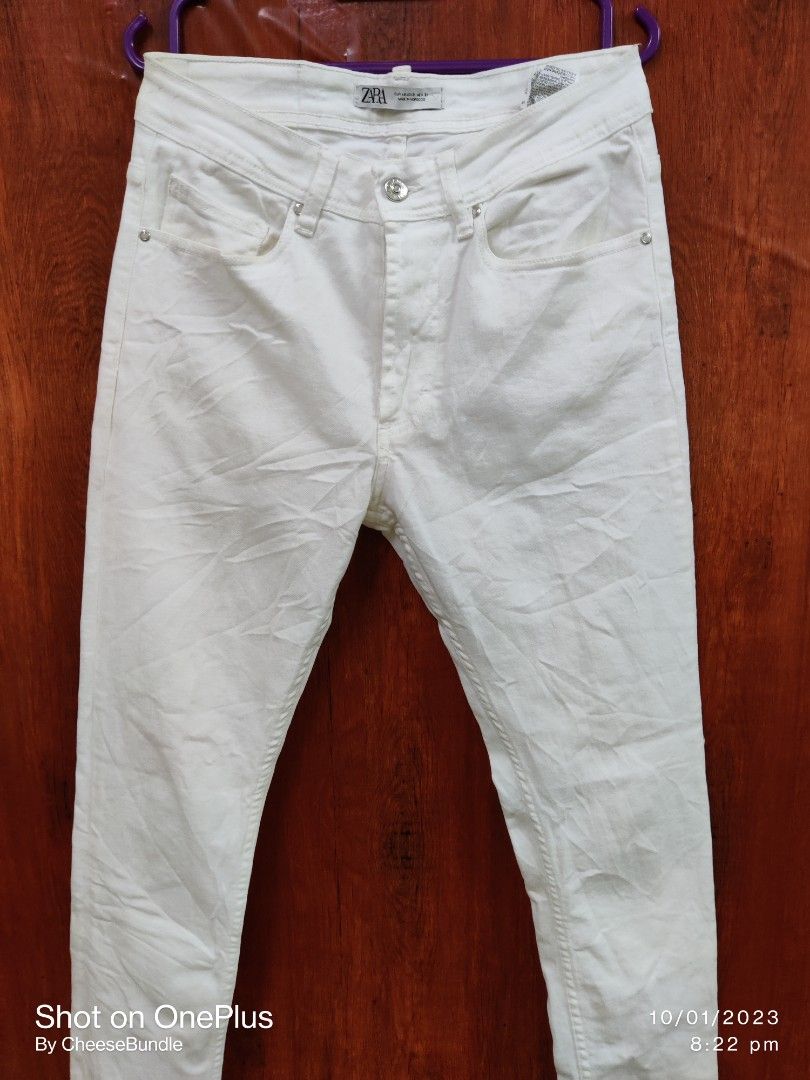 ZARA MAN WHITE JEANS SKINNY FIT Men s Fashion Bottoms Jeans on