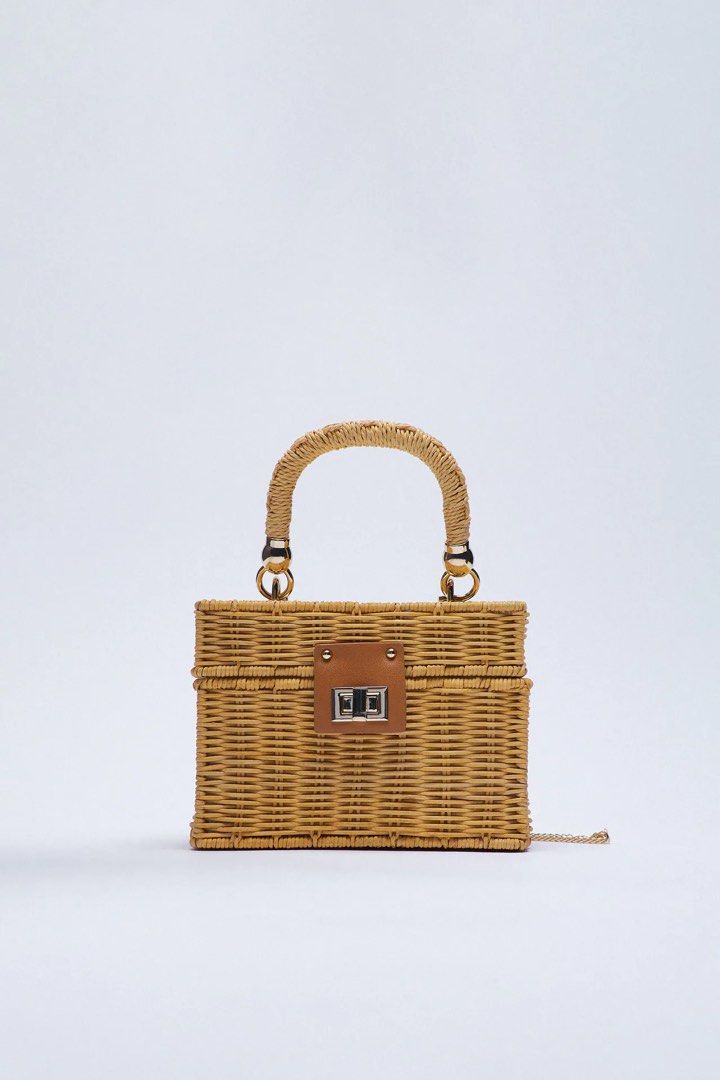 Rattan bag new arrivals zara