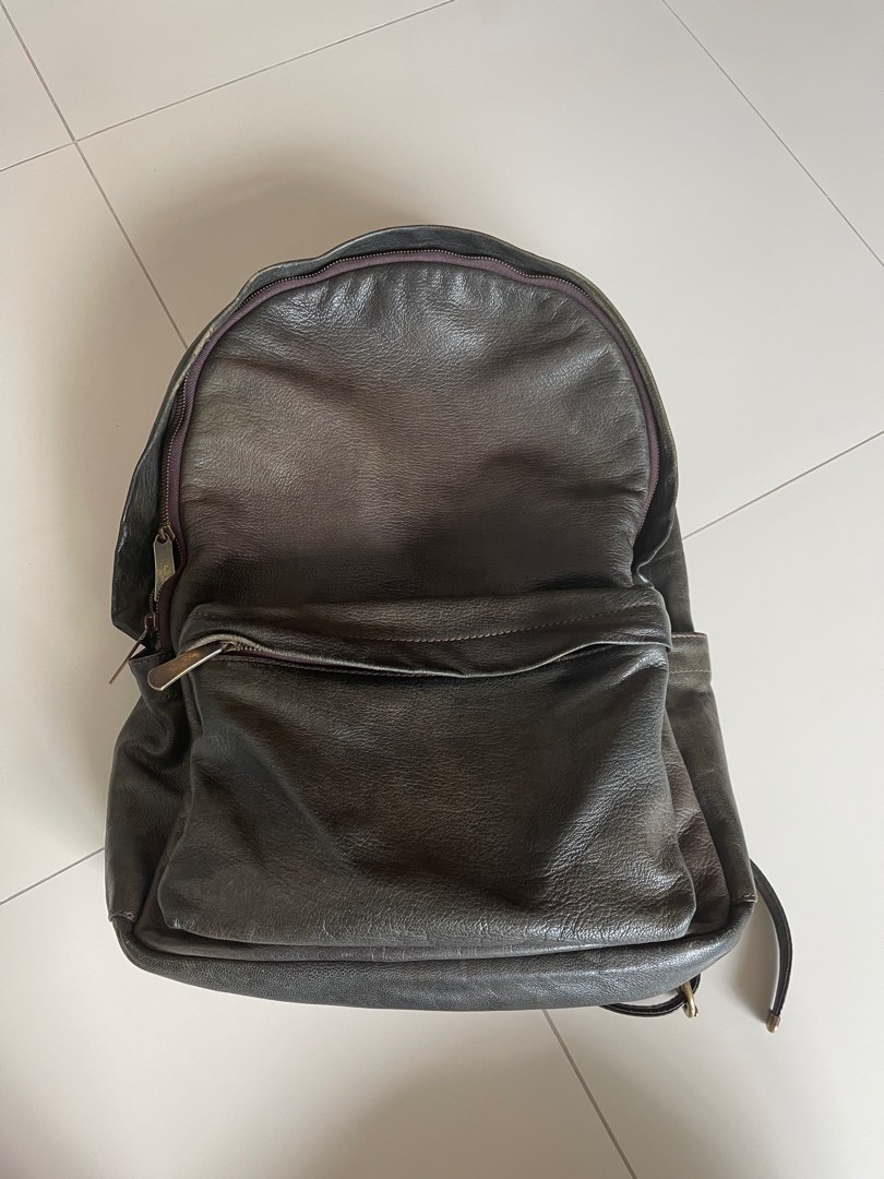 100% Leather Backpack Genten (made in Japan), Luxury, Bags & Wallets on ...