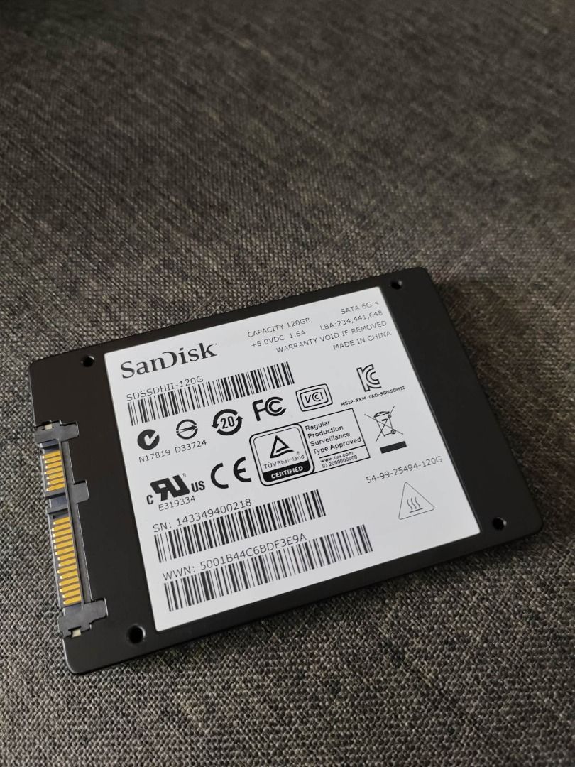 120GB SanDisk ULTRA II SSD SATA 2.5