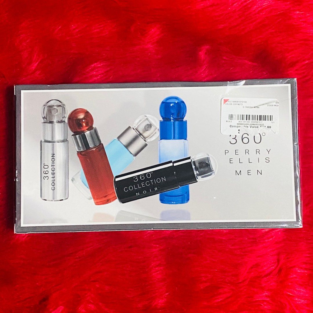 360° Perry Ellis For Men Deluxe Collection (Category: Fragrance & Deodorants) located in Caloocan City. Submitted by rowee27 (Listing ID 1208970646, Image 2). Description: Brandnew Original Set of 5 for Men From 🇺🇸.