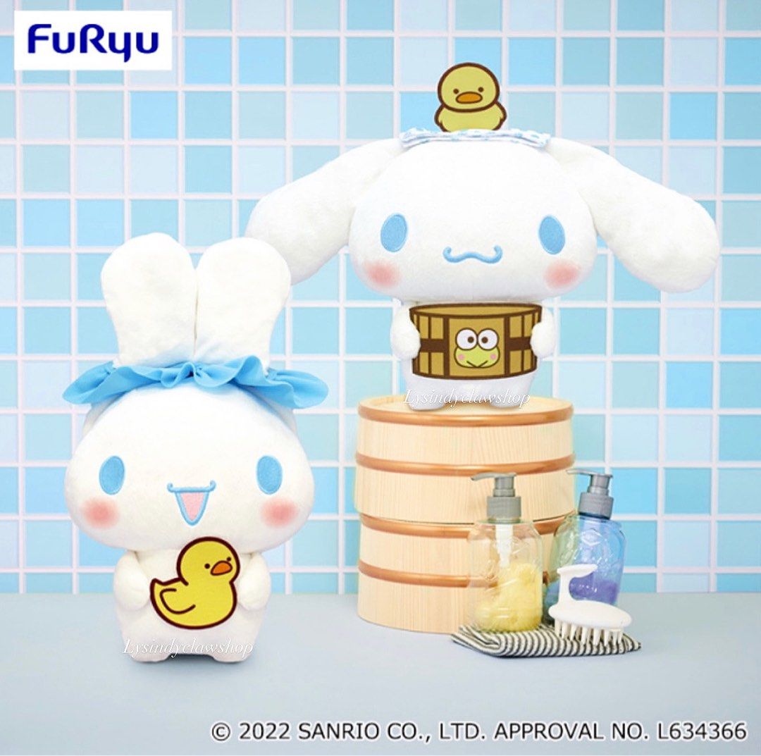 一隻價》二二年十月日貨正版洗澡澡造型玉桂狗中大公仔, 興趣及遊戲, 玩具& 遊戲類- Carousell