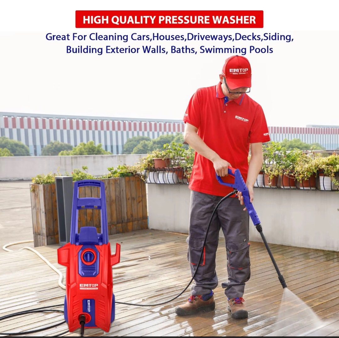 SALE EMTOP EHPW1801 1800W High Pressure Washer