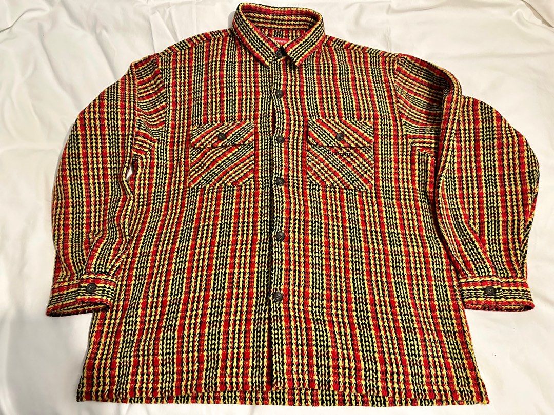 全新Supreme Heavy Flannel Shirt Size XL, 男裝, 運動服裝- Carousell