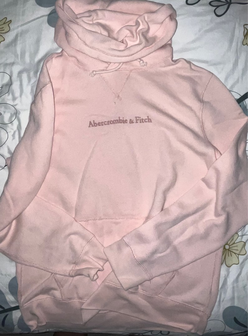 Abercrombie and fitch pink hoodie sales