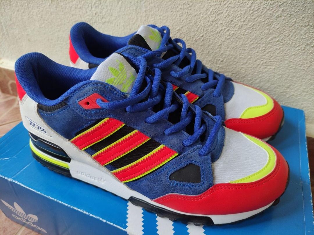 Adidas zx 750 blue yellow sales