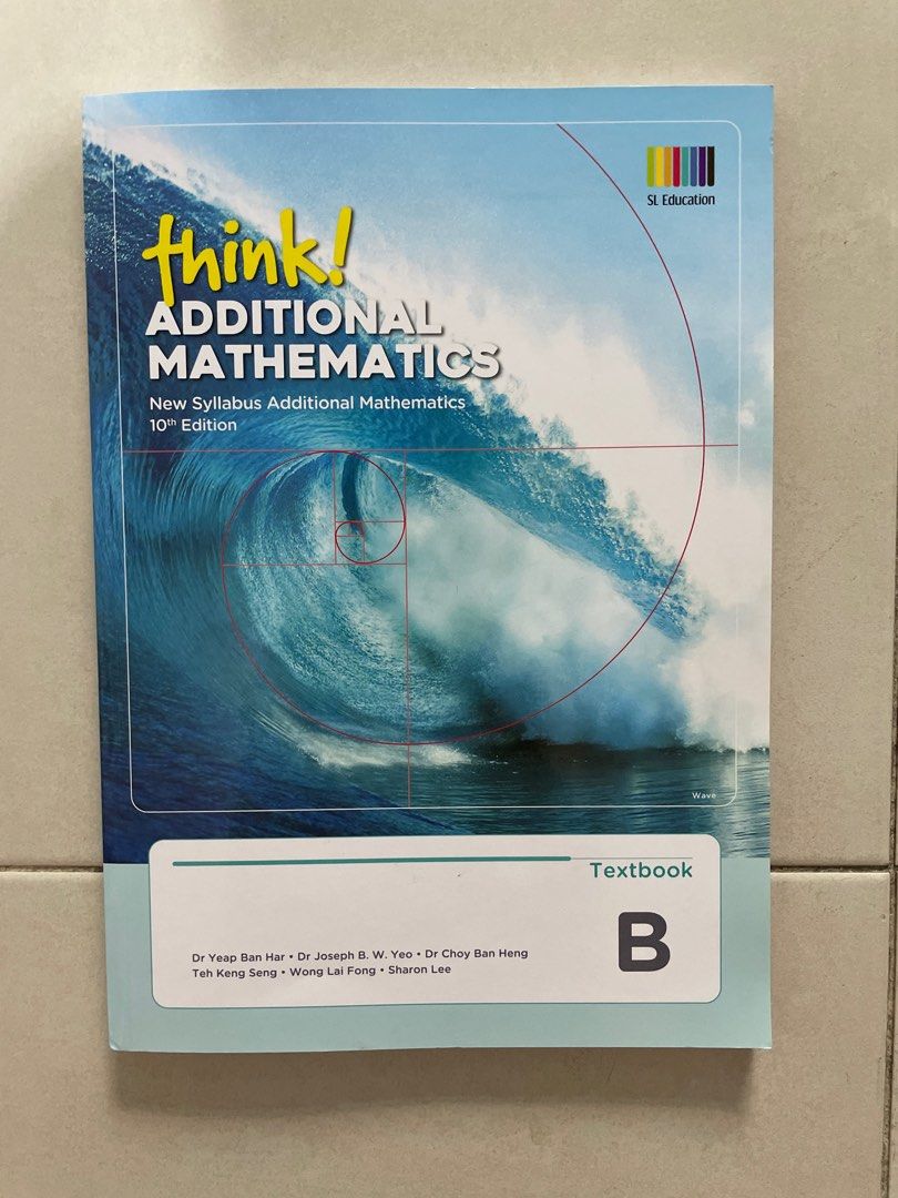 Amath Textbook think! additional math textbook, Hobbies & Toys, Books ...