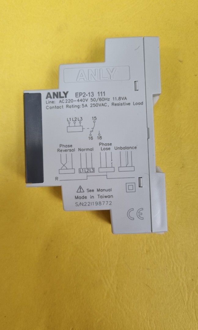 ANLY 3-Phase Sequence Protection Relay, EP2-13111, TV & Home Appliances ...