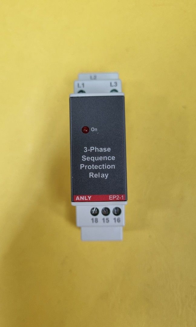 ANLY 3Phase Sequence Protection Relay, EP213111, TV & Home Appliances, Electrical, Adaptors