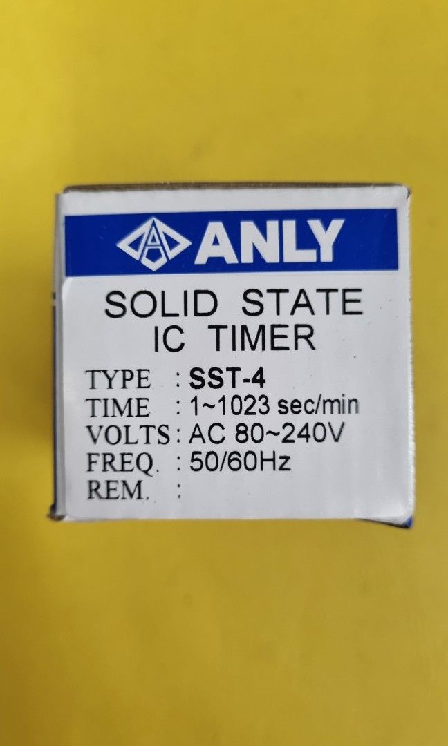 ANLY, Solid State IC Timer, SST4, TV & Home Appliances, Electrical, Adaptors & Sockets on Carousell