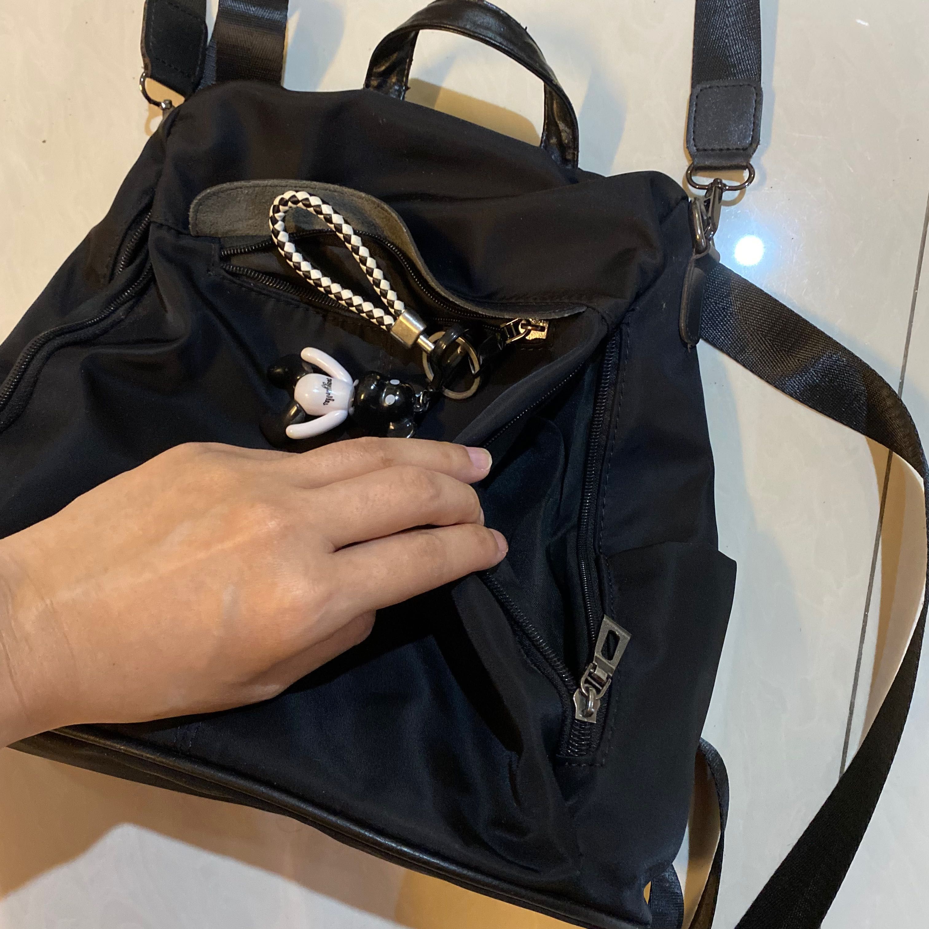 Anti Theft Privacy Backpack Bag (Black), Women's Fashion, Bags