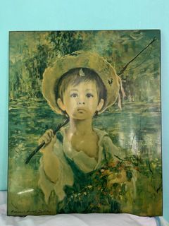 Armando Gentilini Print Little Fisherman Boy's Art Framed