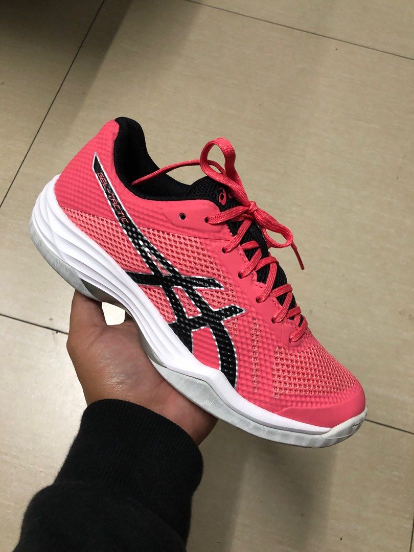 Asics Women s Gel Tactic 2 Pink Cameo Volleyball Shoes 24 cm