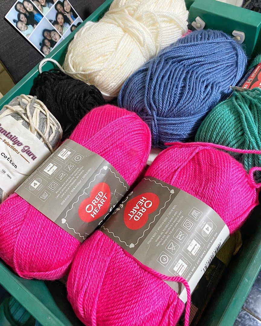 Assorted Acrylic Yarn Skeins for crochet and knitting project, Hobbies