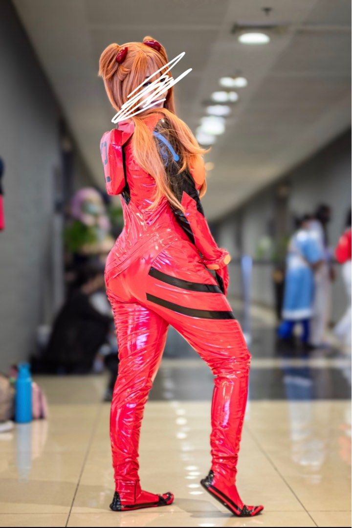 Asuka Langley Plugsuit for cosplay Neon Genesis, Women's Fashion