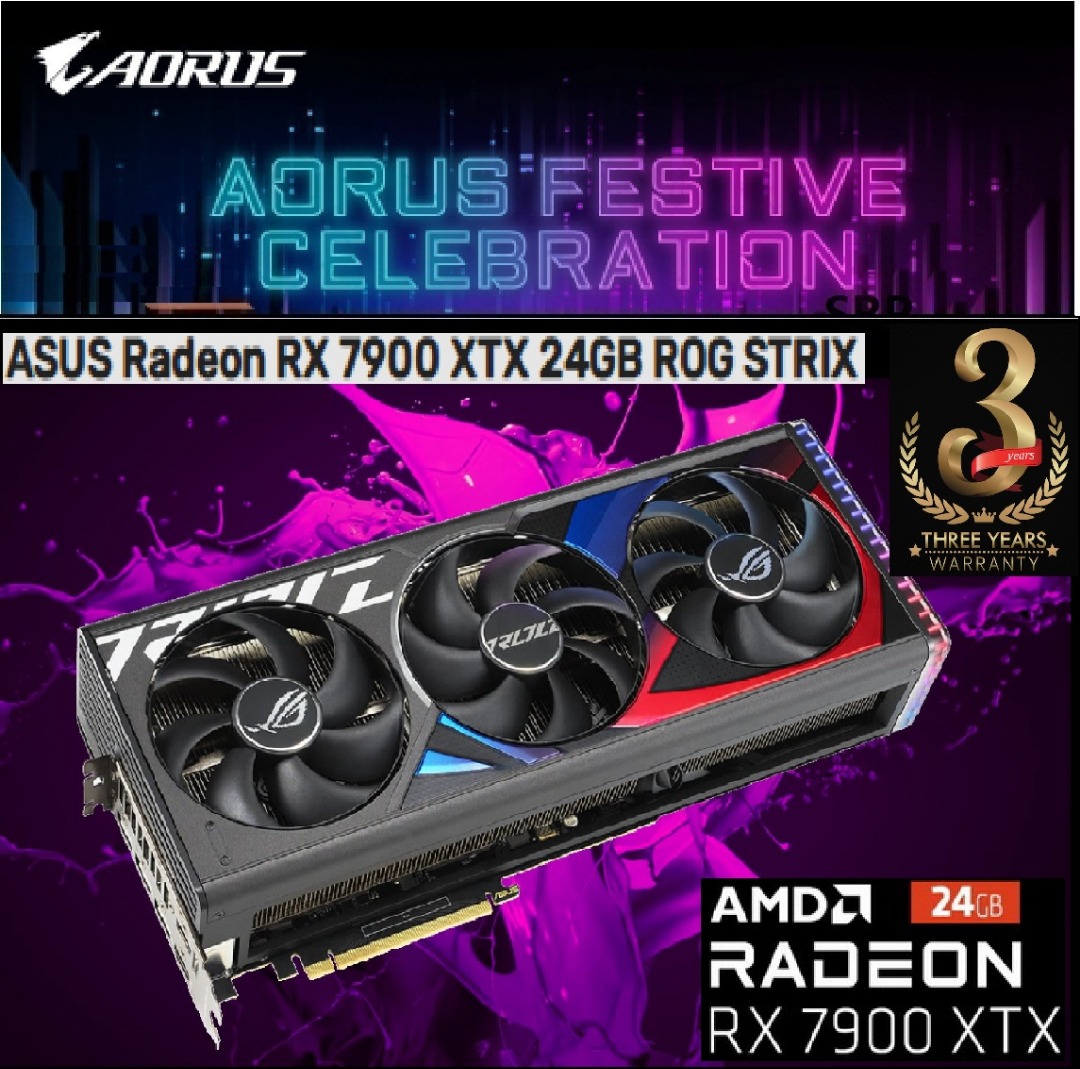 ASUS ROG STRIX RX 7900 XTX 24GB (3Y), 
