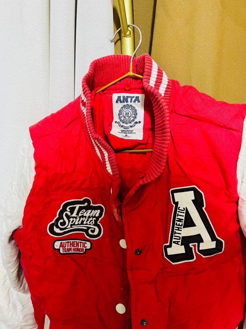 Authentic Anta Varsity Jacket, Women's Fashion, Coats, Jackets and ...
