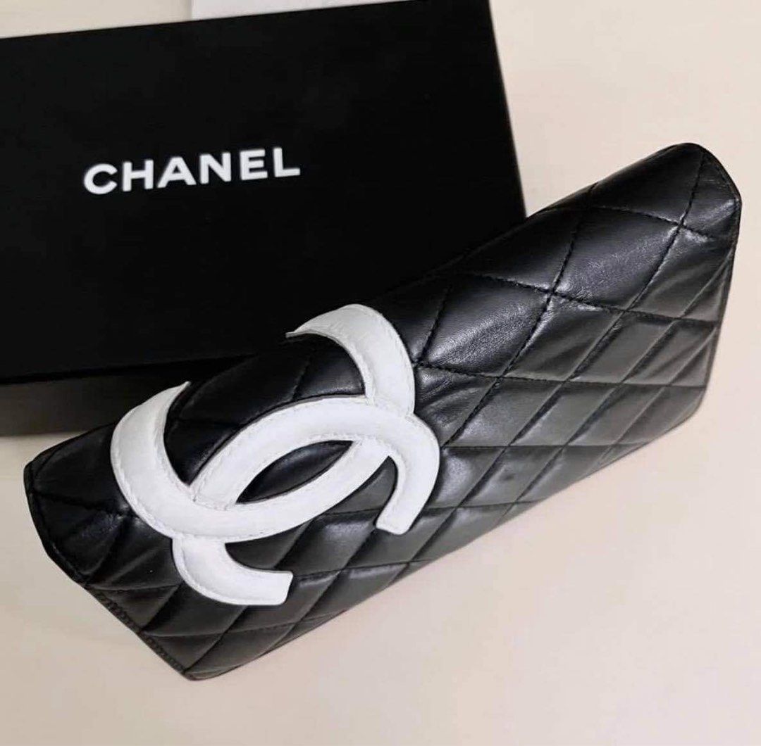Authentic Chanel Cambon Bi-Fold Leather Wallet, Luxury, Bags & Wallets ...