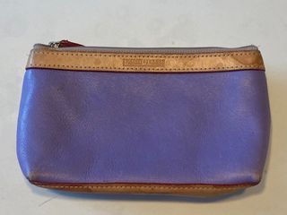 Authentic Dooney & Burke Leather Purple Pouch