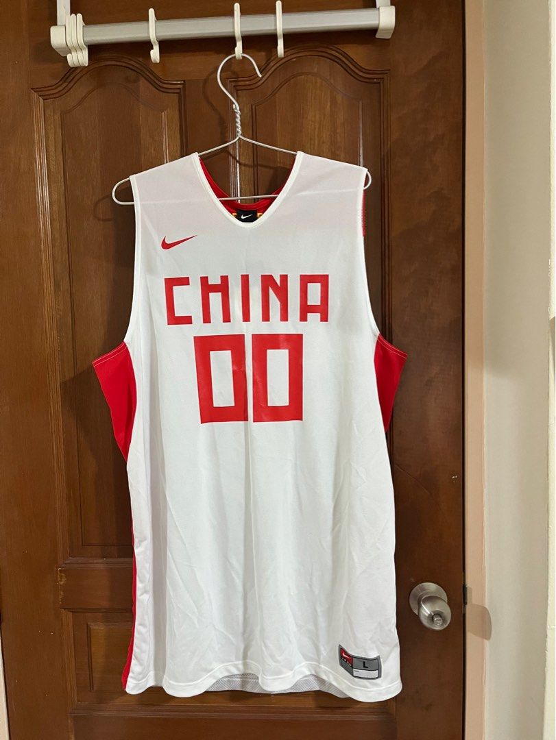 Yi Jianlian China Olympic National Team Nike Jersey NBA Mens Sz Medium M