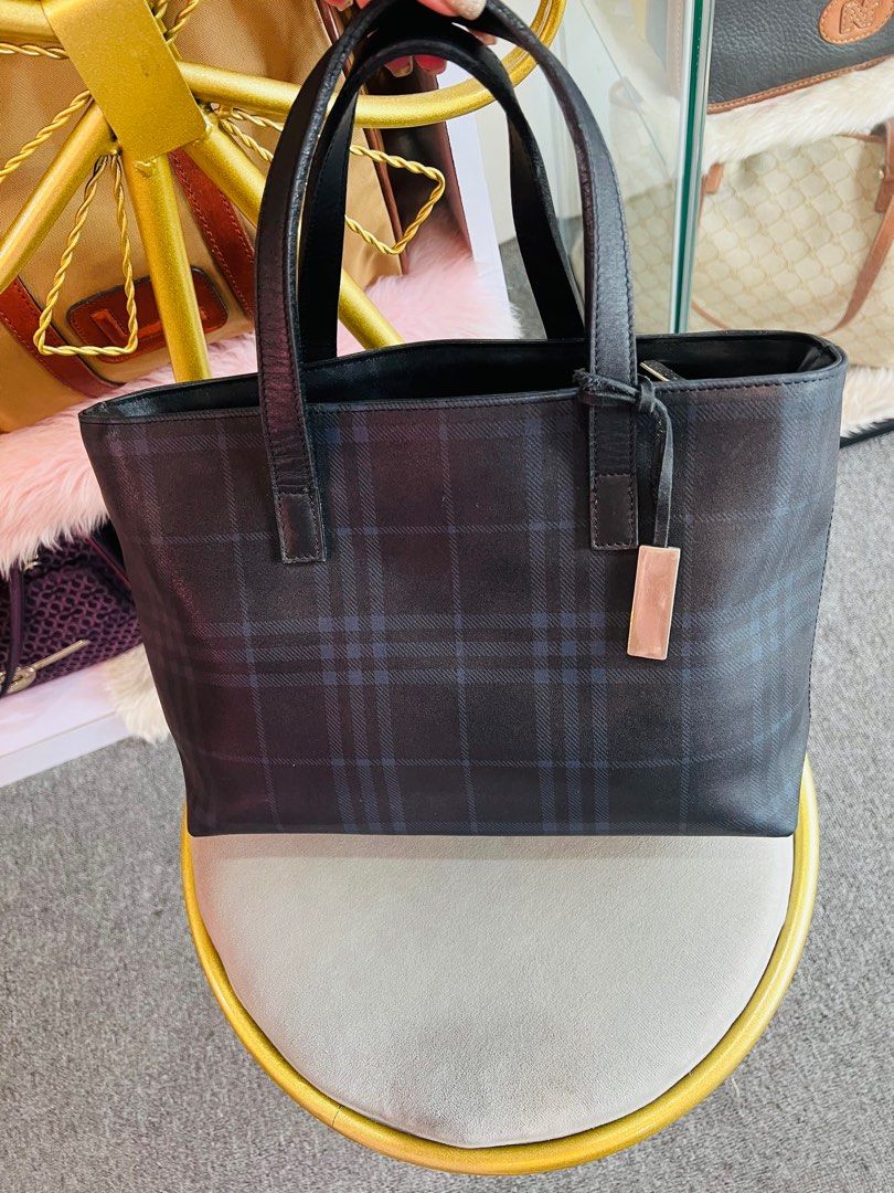 Vintage burberry leather bag online