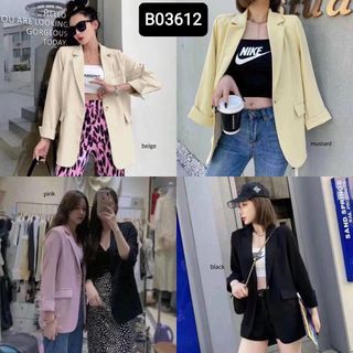 B03612 blazer import premium blazer panjang polos blazer bangkok blazer kekinian