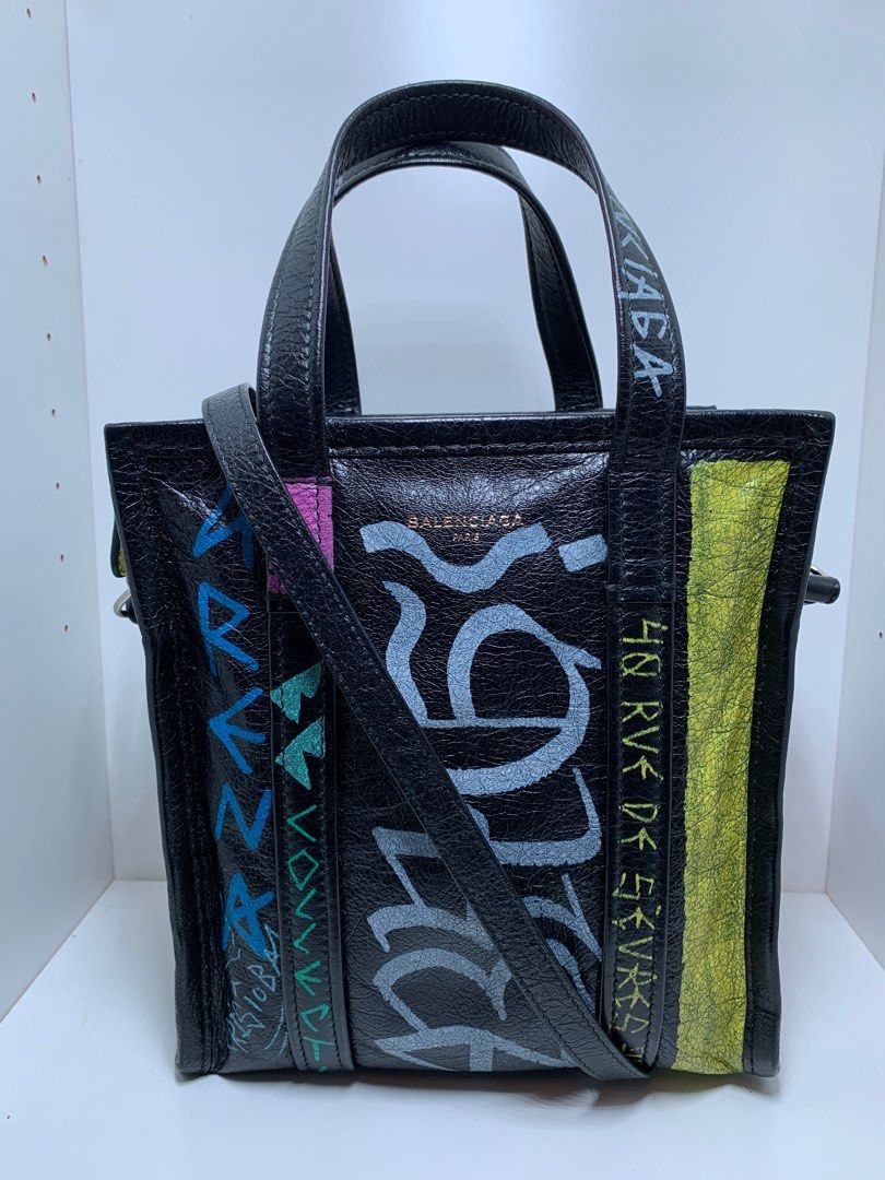 balenciaga graffiti shopper