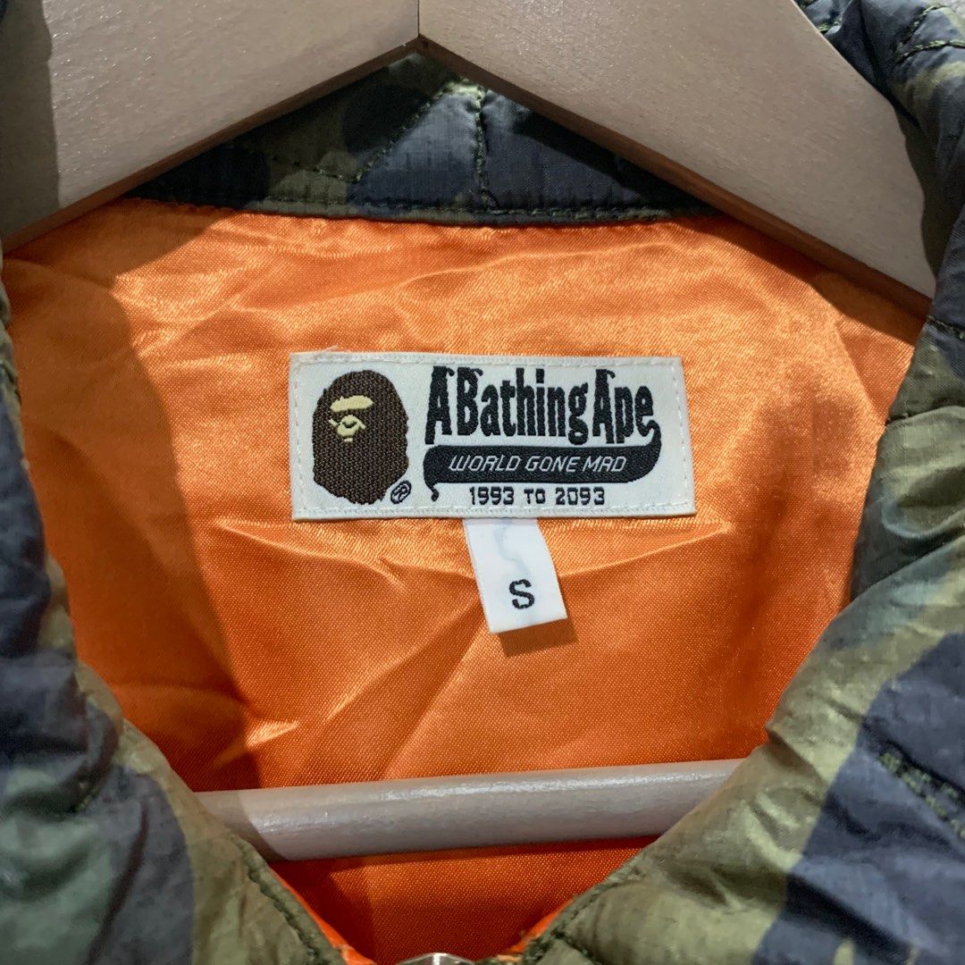 BAPE QUILTED JACKET, Men's Fashion, Activewear on Carousell
