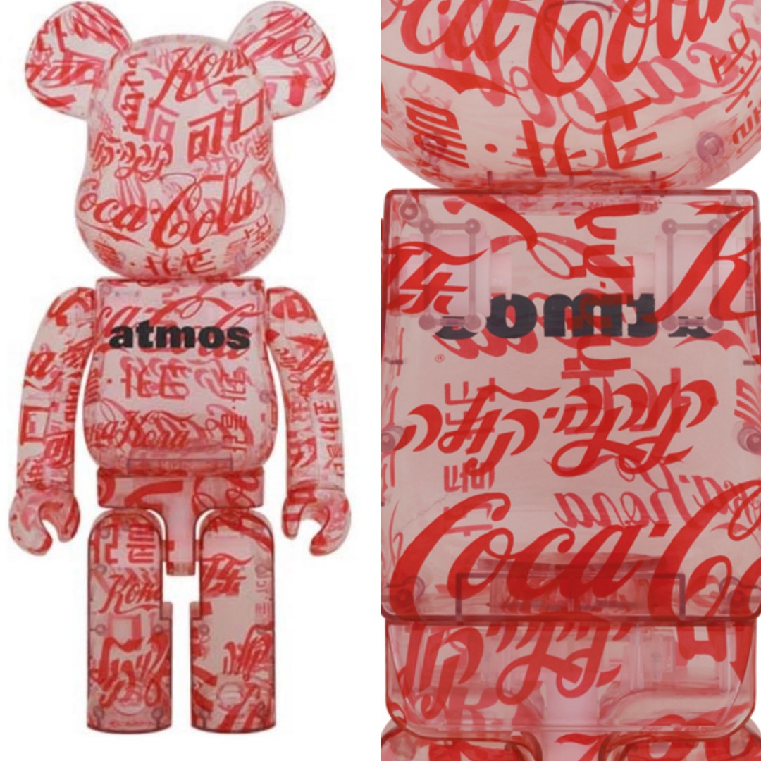 Bearbrick Atmos Coca Cola Clear Body 1000%, Hobbies & Toys