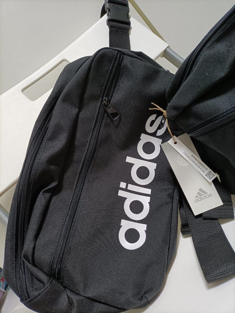 Big sling bags adidas crossbody waist linear big pack bags, Men's