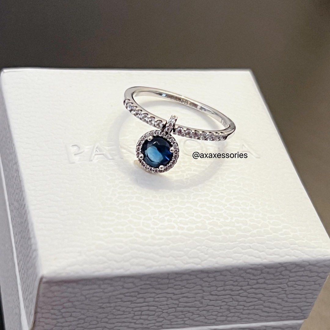 Pandora dangling round sparkle ring deals