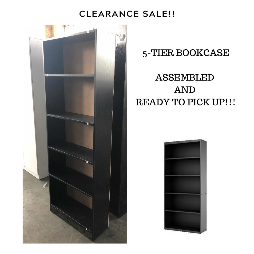 BOOKCASE 5 TIER SHELF CLEARANCE SALE READY TO PICK UP Home