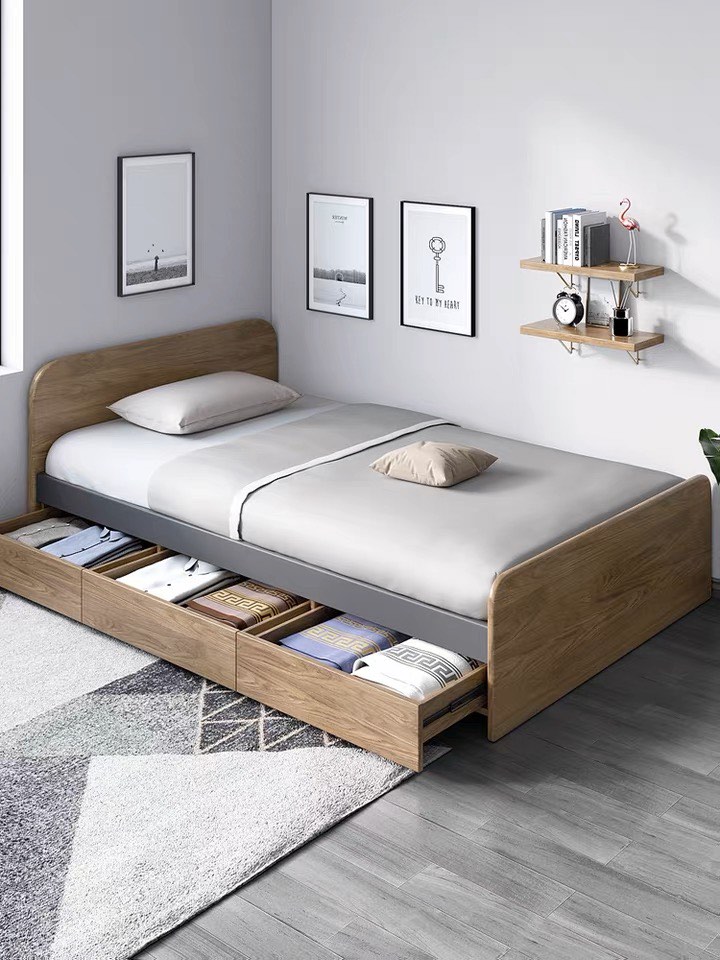 Super single bed frame cheap with storage