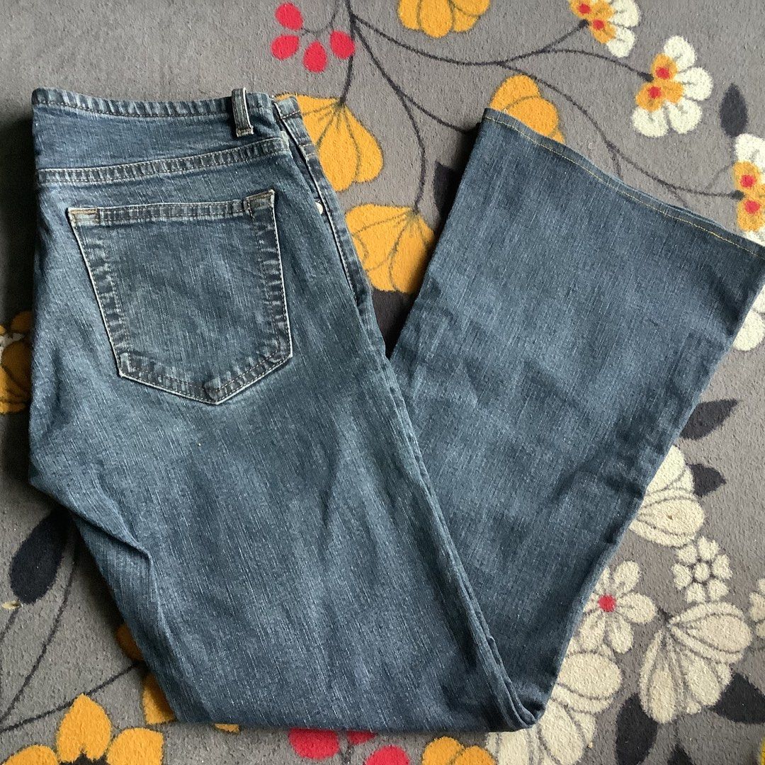 Seluar jeans bell bottom hot sale