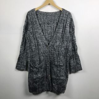 Cardigan Rajut / Cardigan Rajut Wanita / Cardigan Wanita / Cardigan Korea / Cardigan Panjang / Cardigan Oversize / Cardigan Import / Cardigan Abu-abu / Cardigan Tebal / Cardigan Rajut Kepang
