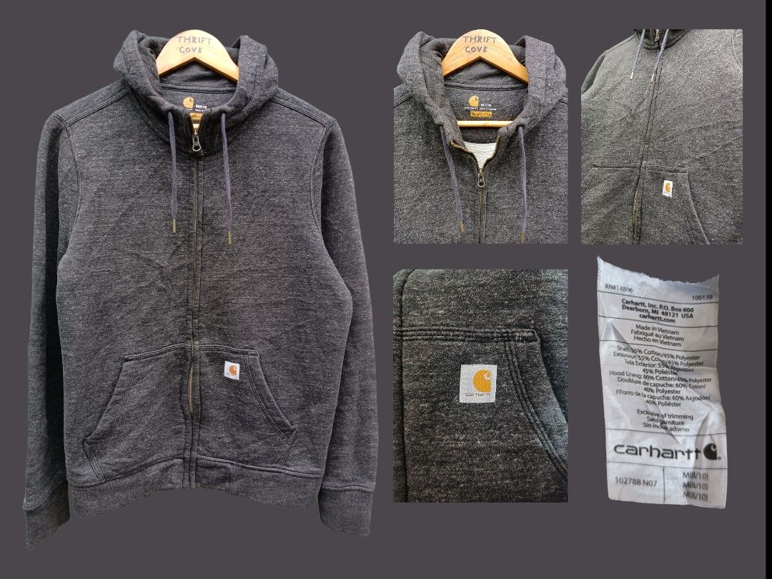 Carhartt Hoodie Jacket w zipper Men s Fashion Coats Jackets