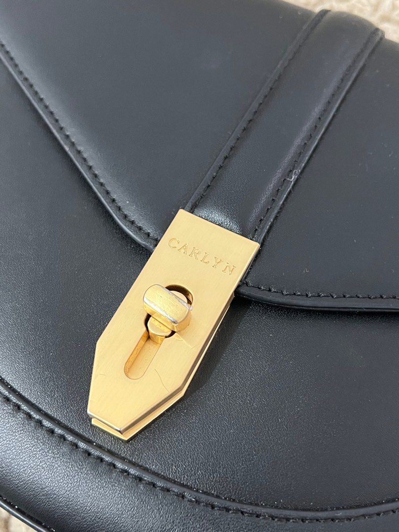 Carlyn Saddle bag black, Women's Fashion, Bags & Wallets, Cross-body ...