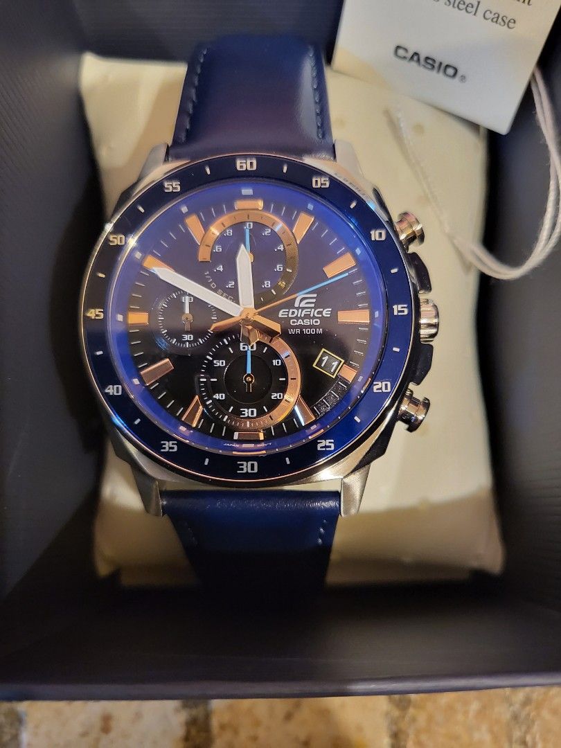 Casio edifice chronograph on sale wr100m