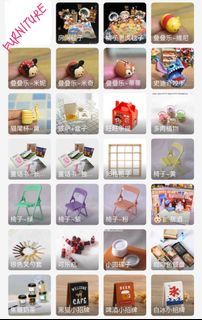 Catalogue Part 2: doll furniture, photoshoot props, doll shoes, doll accessories and bag charms