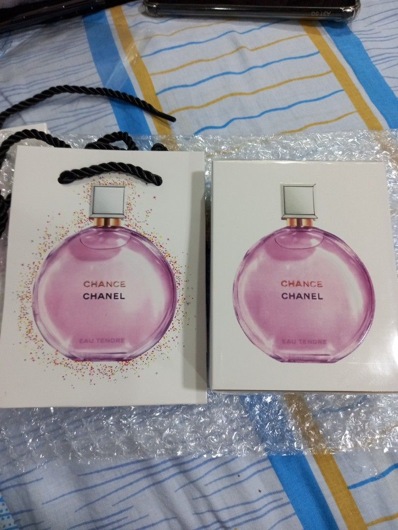 Chanel Chance Perfume / 100ml/ With Chanel bag, Beauty & Personal Care