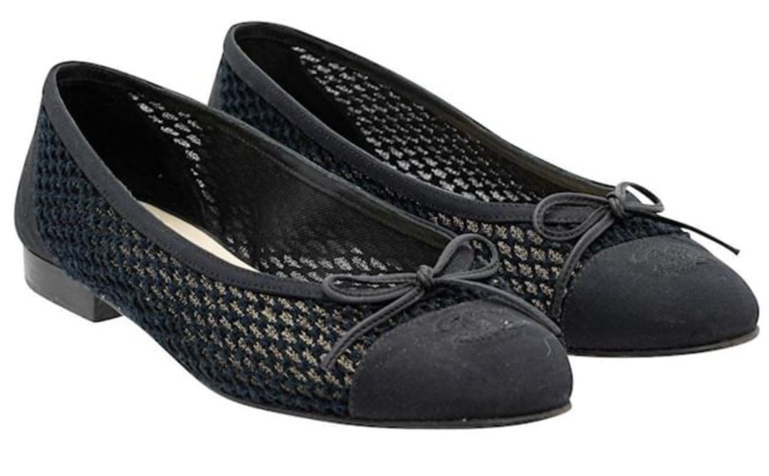 Chanel on sale mesh flats
