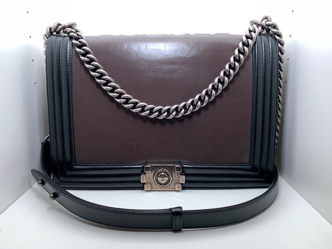 Chanel Smooth Calfskin Leather Large Boy Bag 2011