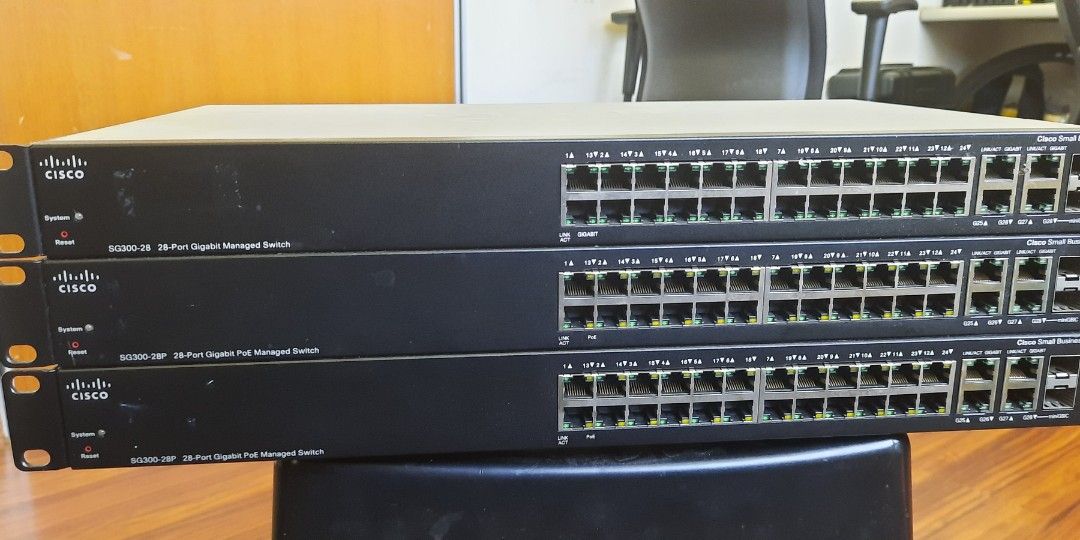 Cisco SG300-28 and SG300-28P 28 Port Gigabit Managed Switch, Computers ...