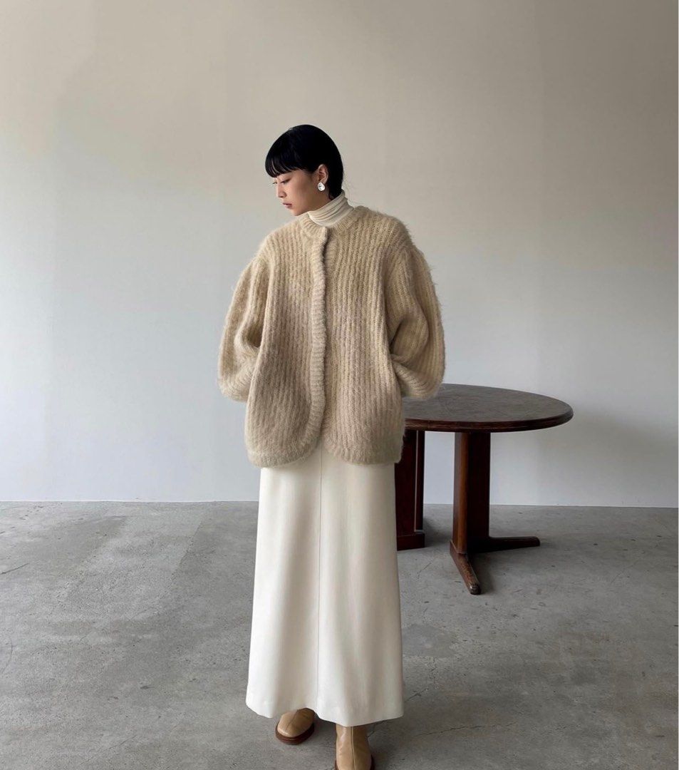 CLANE COLOR MOHAIR SHAGGY CARDIGAN馬海毛外套, 她的時尚, 外套及戶外